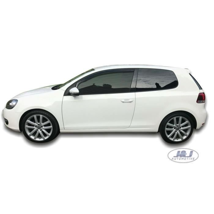 Дефлекторы воздуха - J&J AUTOMOTIVE - Volkswagen Golf 6 - Тонированный - Армированный акрил - Простая установка