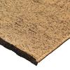 Tapis salon en coton polyester lavable tissé plat beige 80x150