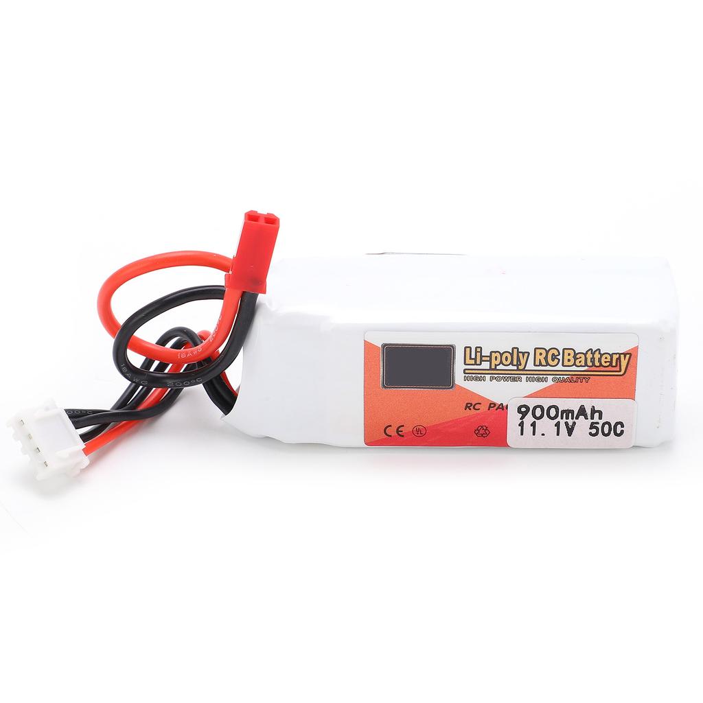 11,1 В 900 мАч 50C LiPolymer Lipo аккумуляторная батарея JST Plug для радиоуправляемых автомобилей, лодок, вертолетов