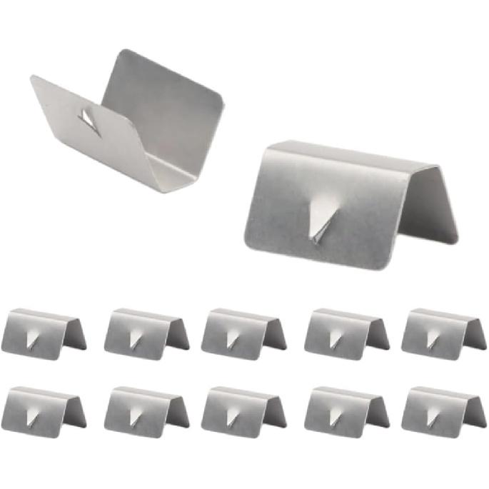 Wind Deflector Clips,12Pcs Car Wind Rain Deflector Channel Stainless Steel Fixing Retaining Clips Fit for G3