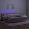 Maison Exclusive - Sommier à lattes de lit avec matelas et LED Rose 200x200 cm