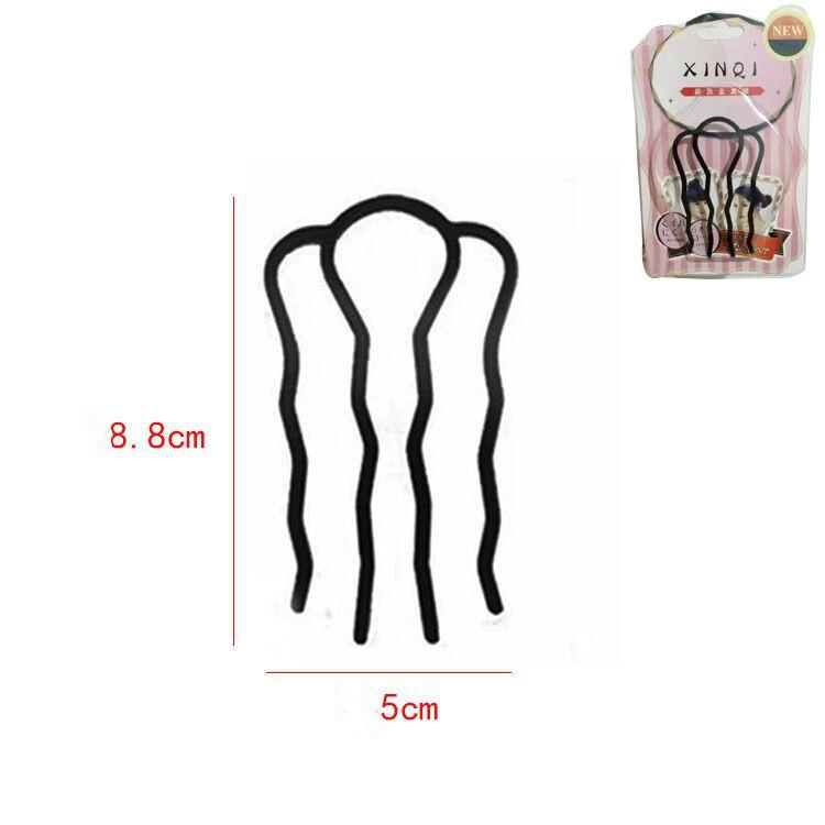 Набор шпилек U-образные заколки для волос, заколки для женщин и девочек, металлические черные заколки для волос, заколки для волос, аксессуары для укладки волос