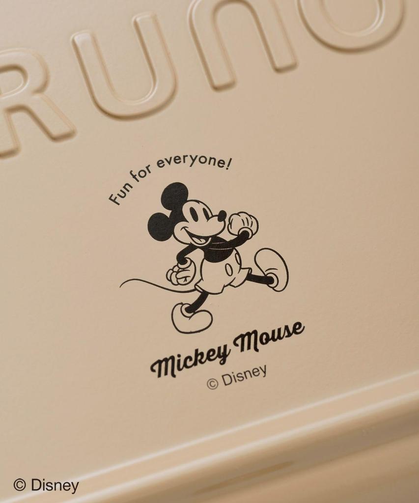 BRUNO DISNEY Disney Hot Sand Maker Double Electric Ear Burning Present Gift Ningyoyaki Cute Mickey Beige BOE136-BE