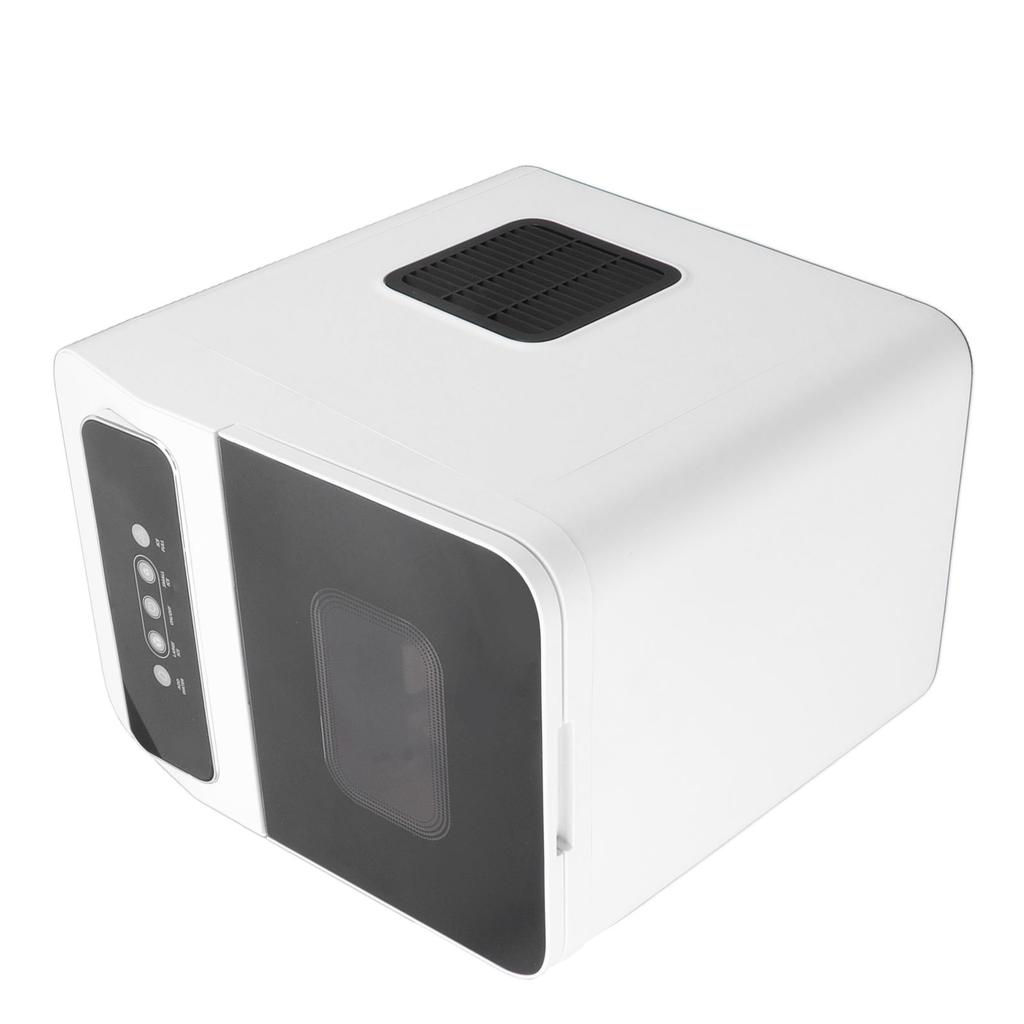Small Desktop Ice Maker White ABS Portable Countertop Ice Making Machine for Kitchen