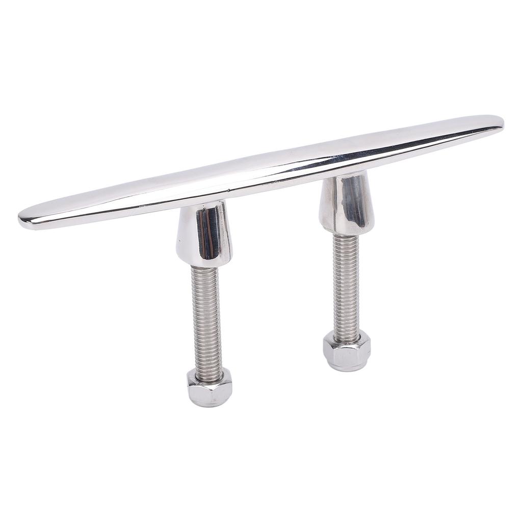 6 Inches Boat Cleat 316 Stainless Steel Polished Dock Cleats Tie Down for RV Yacht Cargo Ship Speedboat