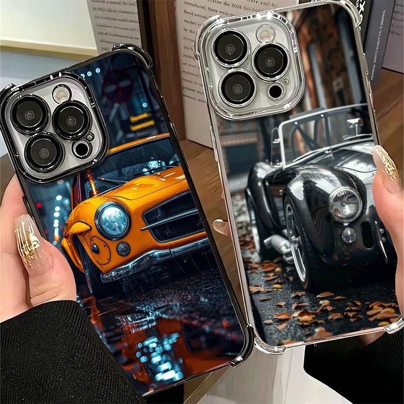 Винтажный Автомобиль Ретро Ностальгия Мягкий Чехол Для Телефона Для Xiaomi Poco X7 X8 Pro Max X6 X5 X3 F8 Ultra F7 M8 M7 M5S Redmi 15C 15A 15 14C 13