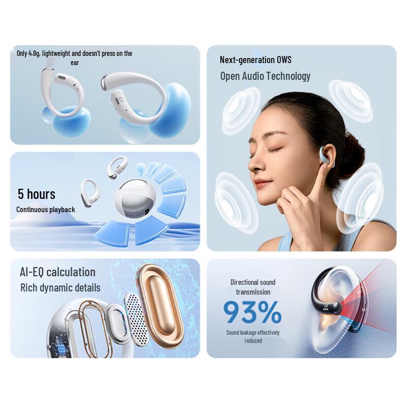 Xiaodu S200 Open-Ear Hook Bluetooth Earbuds