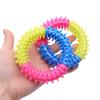 3-Color Spiked Ring Dog Toy - Indestructible, Chew-Resistant, Teeth Cleaning, Durable Puppy Chew Toy