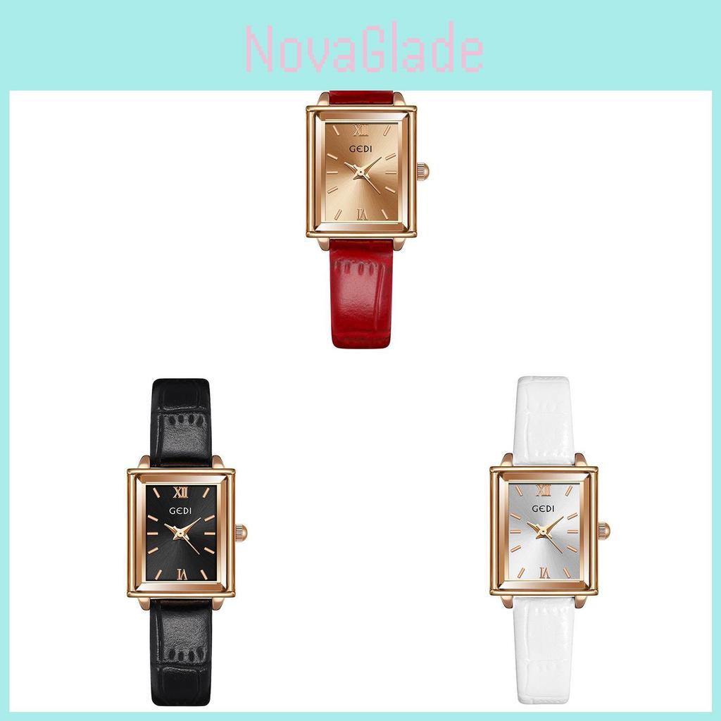 Gadi Stylish Ladies Square Watch With Quartz Movement And Water Resistance For Daily Use