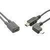 Мини-разветвитель USB Кабель Женский на 5p Мужской Провод Микро Мужской Зарядный Кабель
