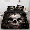 New Distressed Bedding Set Single Twin Full Queen King Size Bed Set Aldult Kid Bedroom Duvet Cover Sets Skeleton Bed Sheet Set