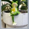 Hanging Flower Pot Edge Frog Decorative Ornaments Hanging Decorative Simulation Animal Ornament