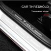 phbvg5 4PCS Car Threshold Protector Transparent Decorative Badge Sticker For Tesla Model 3 S X Y Style Tire Leakproof Auto Accessories