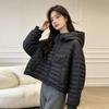Short ribs down jacket women's new women's light and thin winter Korean version loose women's clothing large size duck down Pinghu
