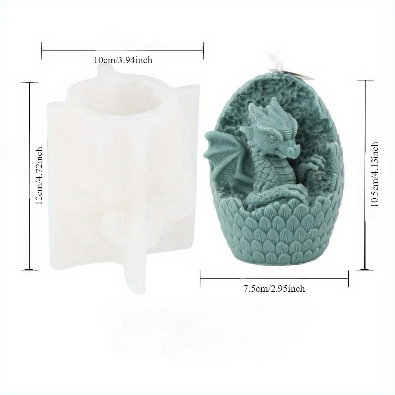 Форма для свечи в виде животного дракона, силиконовая, ручная работа, настольное украшение, инструменты для изготовления свечей из гипса и ароматерапии, форма для мыла из соевого воска и смолы