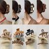 Корея Женские Девушки Красочные Пластиковые Заколки для Волос Зажимы Головные Уборы Большой Размер Заколка Краб Зажимы для Волос Модные Аксессуары для Волос