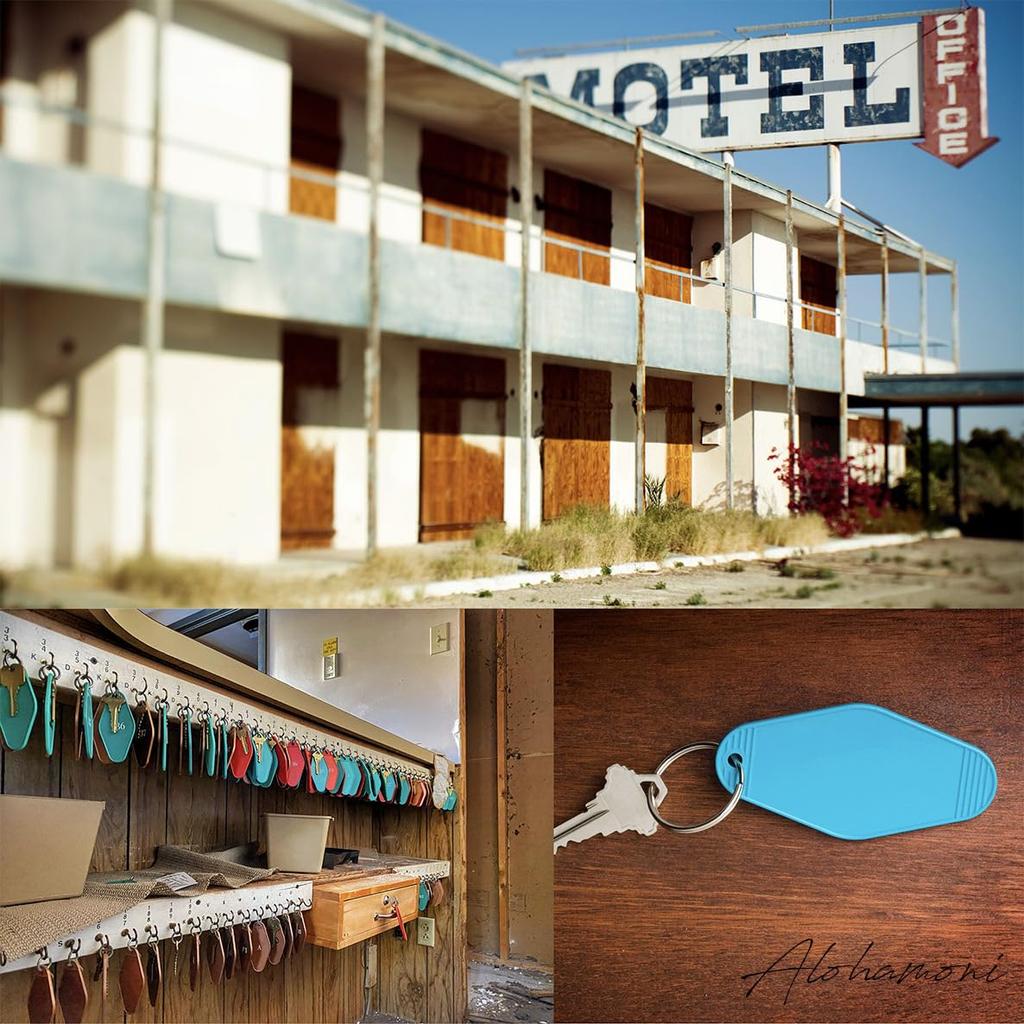 ALOHAMONI ДИЗАЙН США Репродукция Винтажный Мотель Ки Вест Гавайи Брелок, Держатель, Американа, Отель, Антиквариат, Ретро, Кафе, США, Калифорния, Побережье,