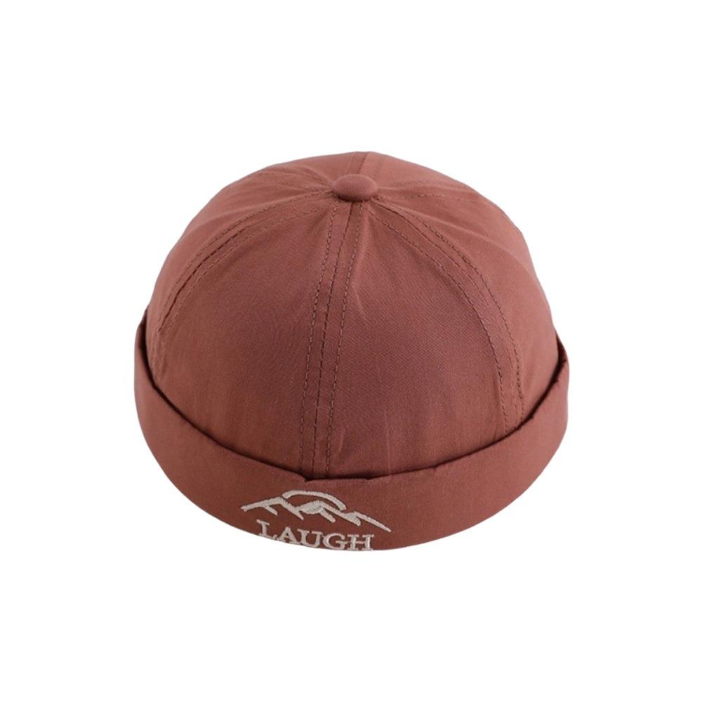Cotton Children Melon Beanie Letter Embroidered Landlord Cap High Quality Baby Brimless Hat Summer