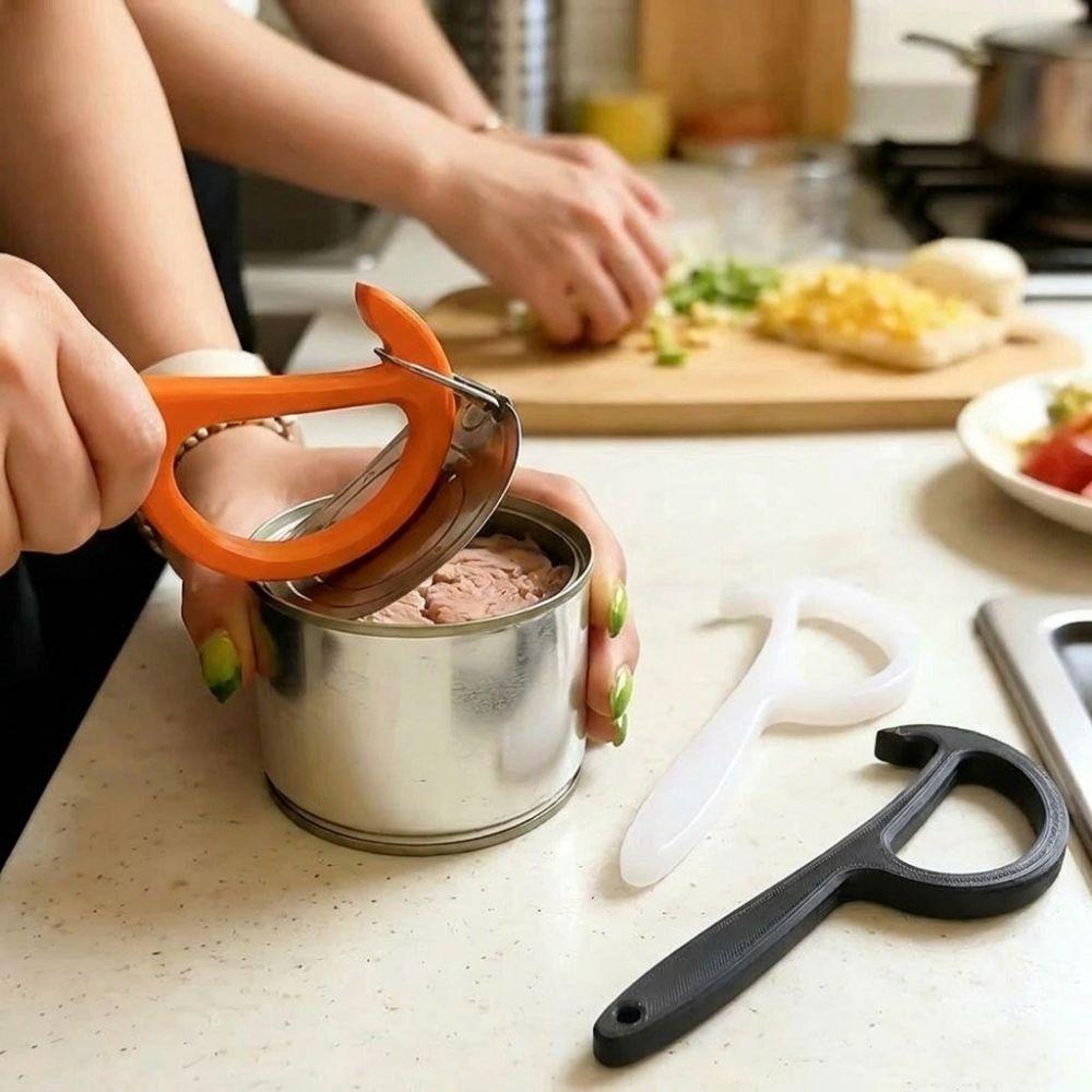 3D Printed Manual Can Opener Non-Slip Drink Bottle Opener Safe Can Opening Tool Home Kitchen