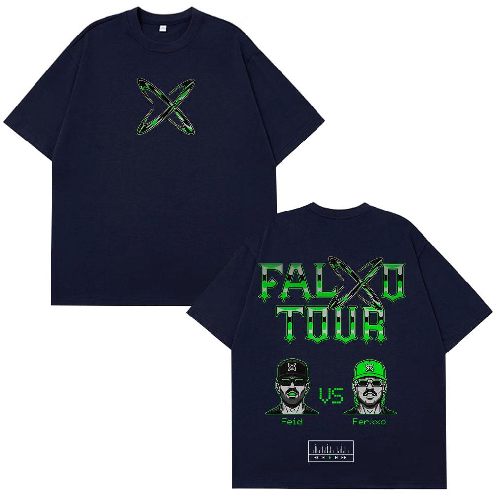 Rapper Feid Ferxxo Tour 2026 Print Tshirt Men Women Fashion HipHop Tshirts Summer Casual Cotton Oversized Tshirts Streetwear
