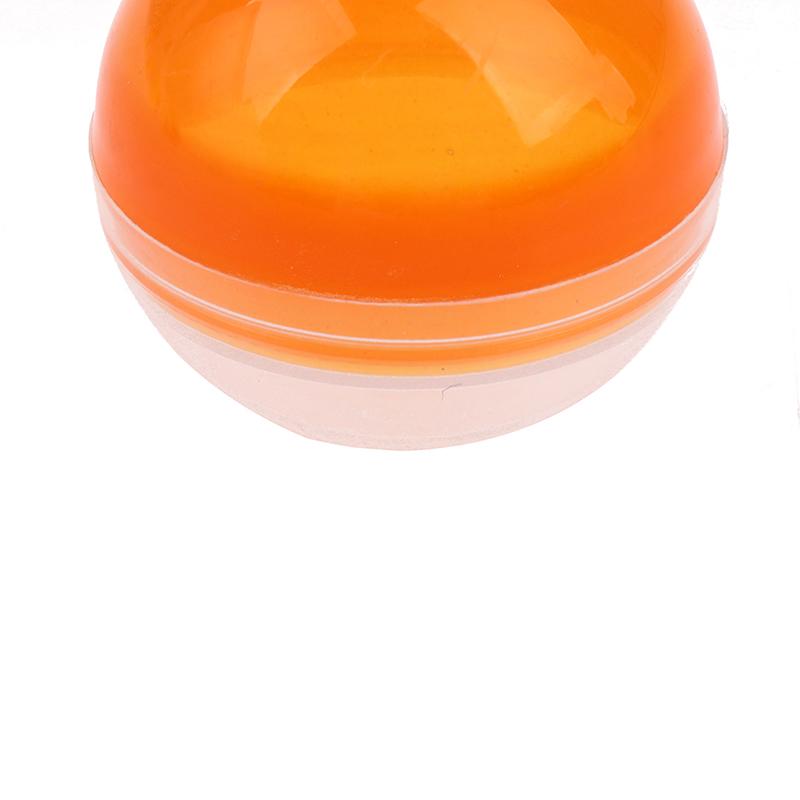 100Pcs Plastic Empty Toy Vending Capsules Half Clear Half Color Round Ball