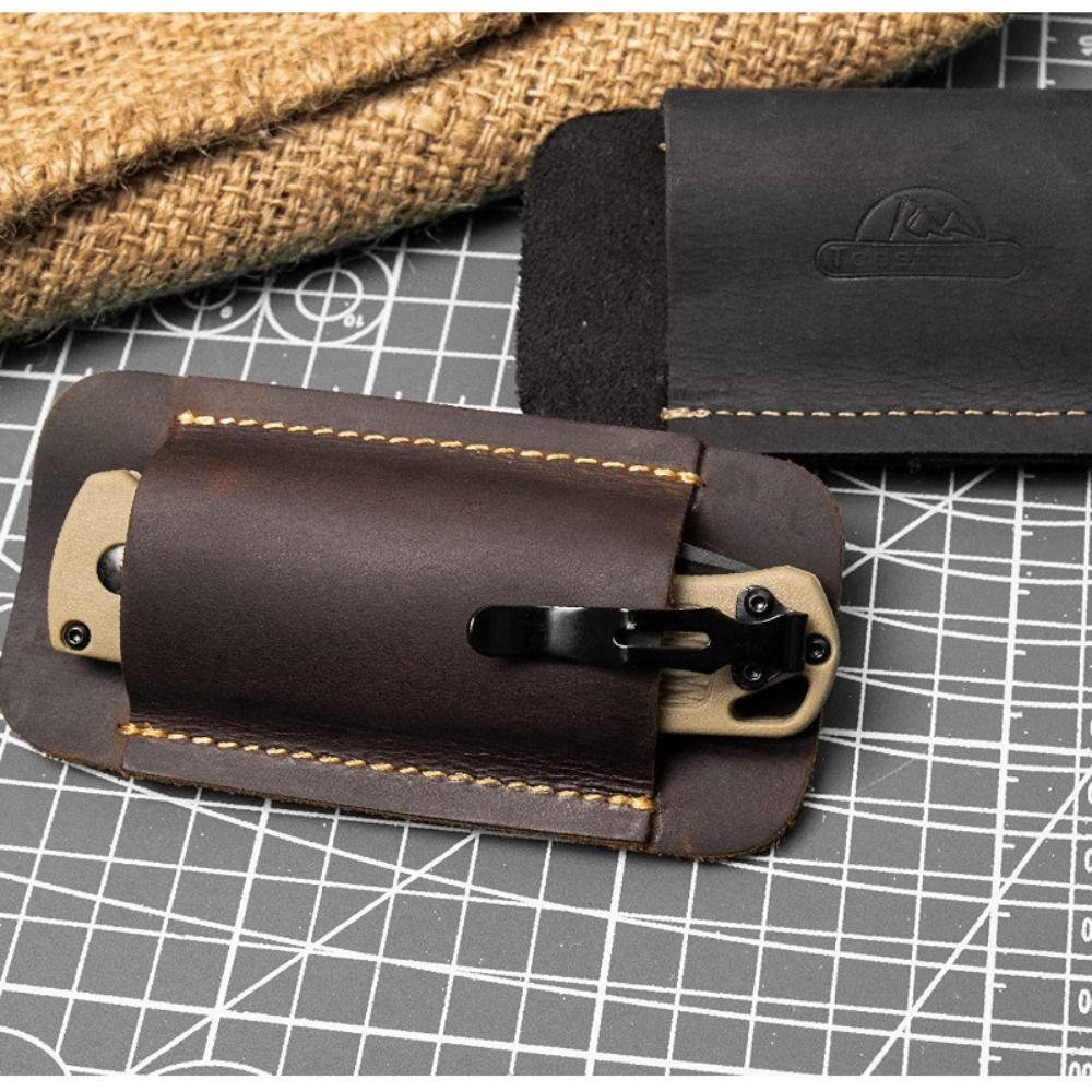 Кожаная кобура для ножа ручной работы, компактные ножны для ножей для мужчин, пояс