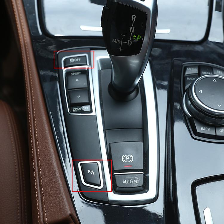 Центральная консоль автомобиля из алюминиевого сплава, рычаг переключения передач, левая боковая панель, декоративная накладка, подходит для BMW 5 серии F10 5GT F07