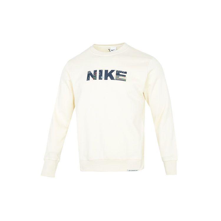 Nike Толстовка Standard Issue Crew, мужские топы молочно-белого цвета FB1831-113