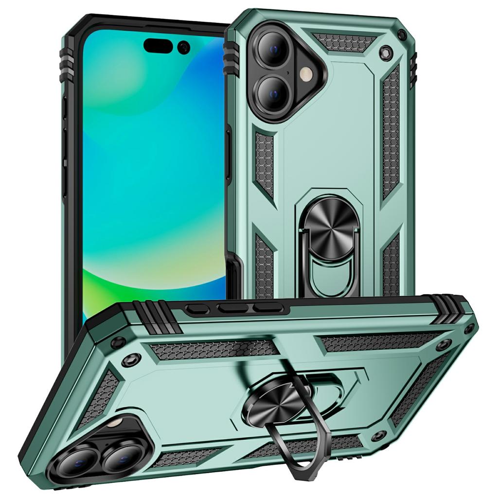 For iPhone 17 Case PC+TPU Phone Cover with Kickstand