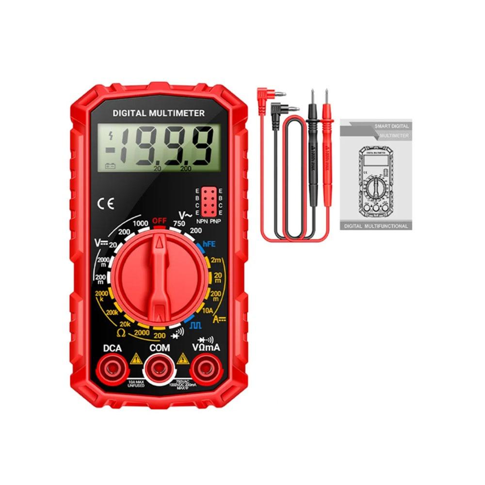 HFE Triode Buzzer Current Multimeters Meter 1999 Counts Capacitance Test Meter Voltmeter