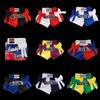 Muay Thai Shorts Kids Girls Boys Boxing Shorts Womens Men Bow Tie Fight Kickboxing Training Pants Martial Arts MMA Clothing 2022