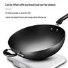 ASD Wrought Iron Stir-fry Wok with Anti-scald Handle