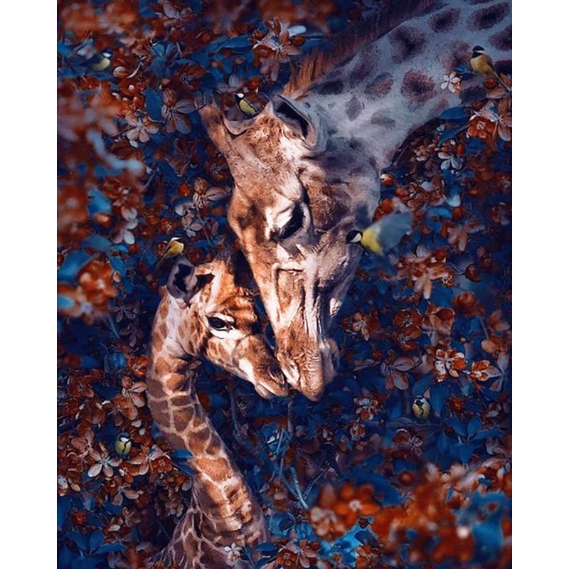 5D Diamond Embroidery Animals Diamond Painting Full Round Drill Tiger Lion Face Flowers Picture of Rhinestones Home Decor