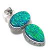 Natural Green Triplet Opal 925 Sterling Silver Jewelry Pendant 3.31" P7y70