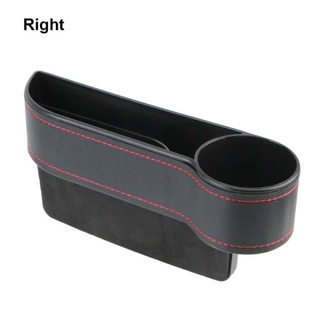 Car Organizer Leather Car Seat Gap Storage Box Seat Gap Slit Box With Charging Hole