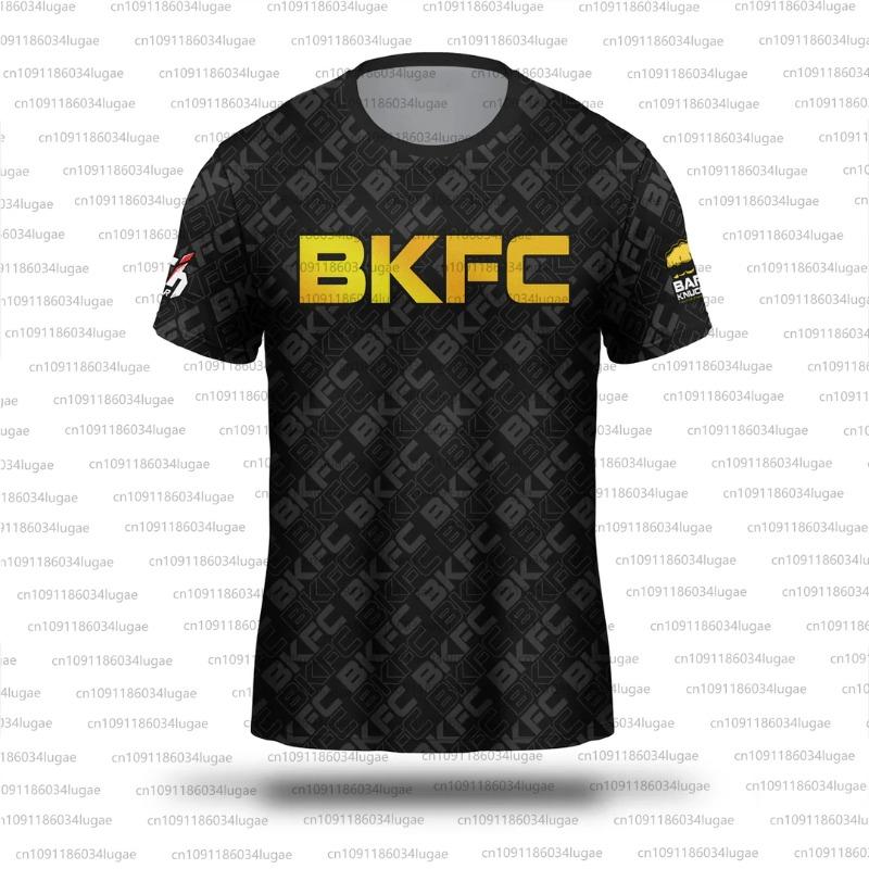 BKFC Боксерская Фанатская Одежда Мужчины Женщины Дышащая Спортивная Одежда Мужчина Дети Лето Повседневная Футболка с Круглым Вырезом Мужская С Короткими Рукавами Топы Футболка