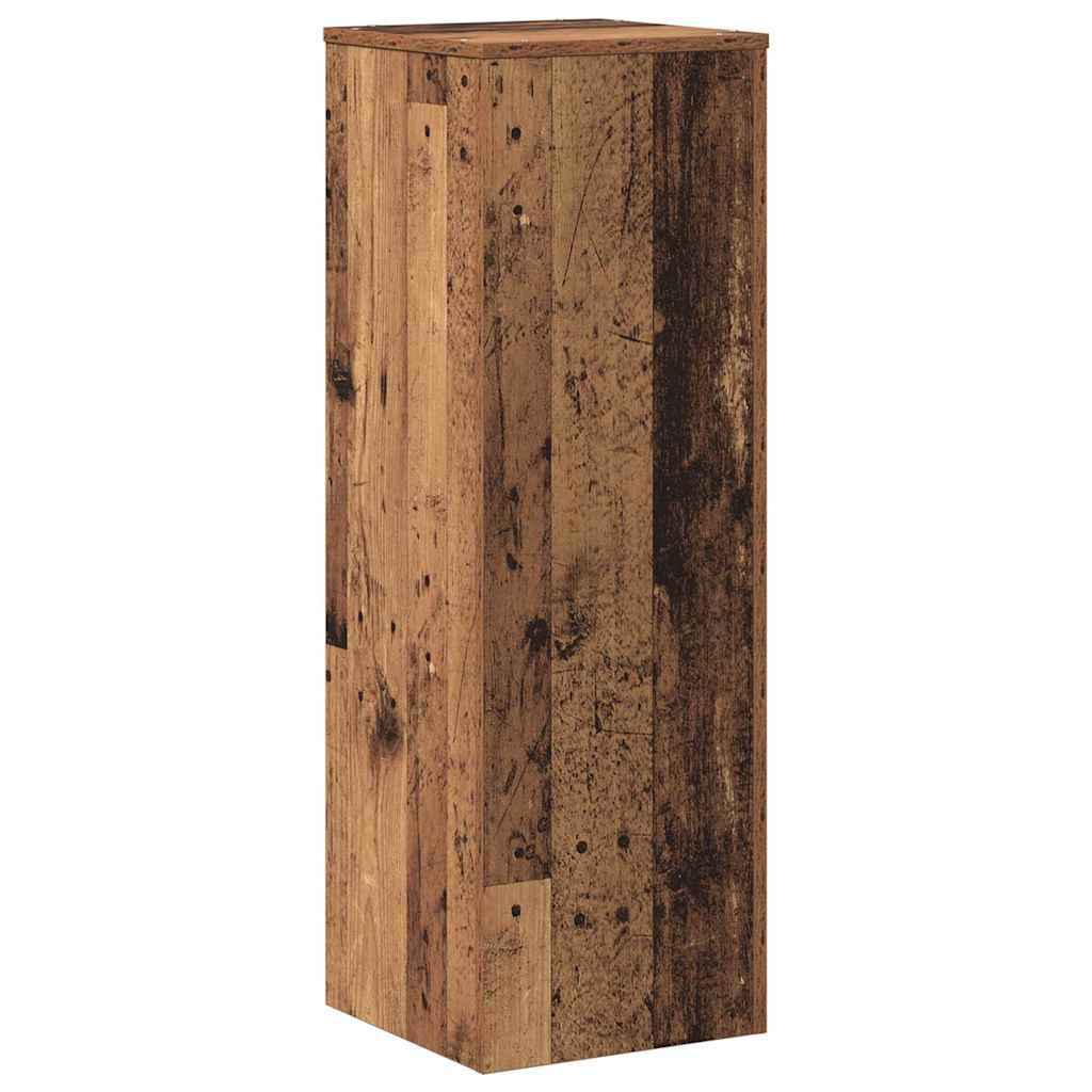 Plant Stand with Rustic Wood Look 33 x 33 x 100 cm Engineered Wood