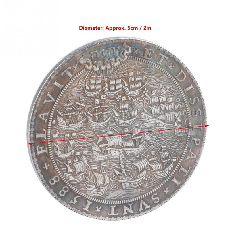 1588 Нидерланды Латунное Покрытие Серебром Винтажная Коллекция Монета Памятная Монета KTY