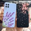 Чехол для Samsung M32 Силиконовая задняя крышка Чехол для телефона с цветами Для Samsung Galaxy M32 M12 M42 M52 A12 A22 A32 A42 A52 A72 5G Мягкий чехол