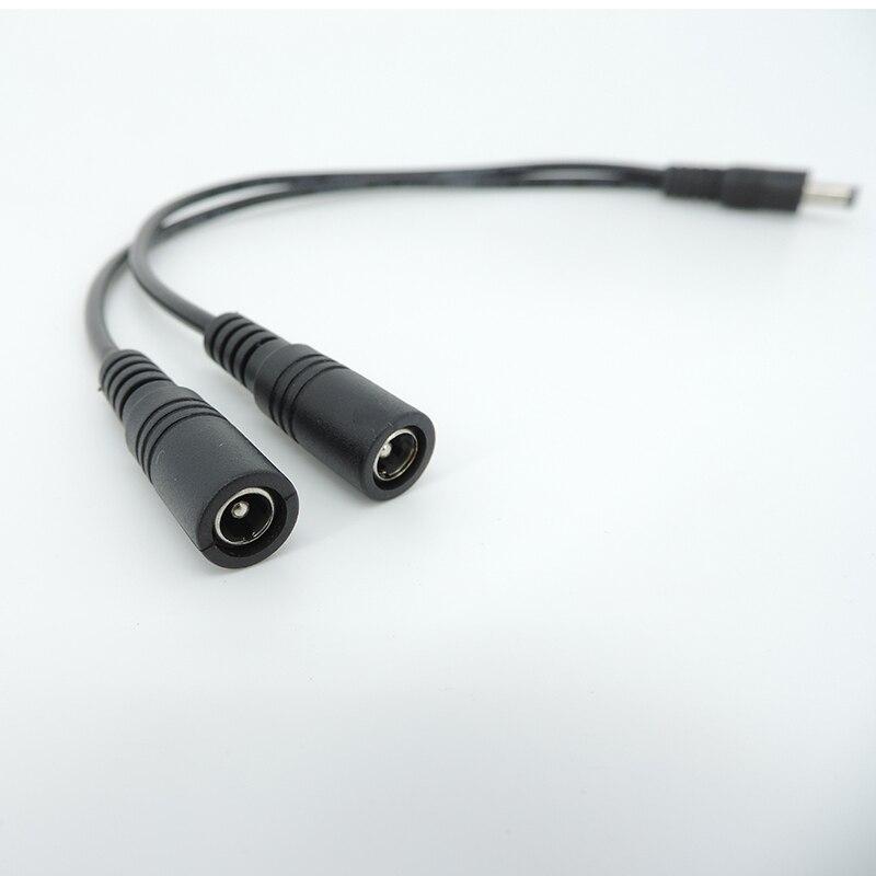 10A 18awg 19В 24В 12В 2-сторонний DC 1 штекер на 2 штекера разветвитель разъем питания адаптер удлинитель кабель 5,5x2,1 мм вилка