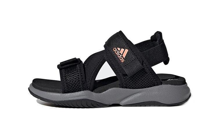 adidas Детские сандалии Terrex Sumra K с нескользящей подошвой и амортизацией, черные с красным, для детей, FV0831