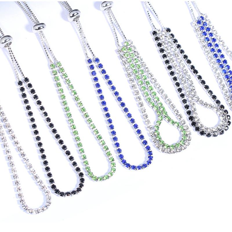 Bling Diamond Bracelet Women's Fashion Jewelry Accessories Bangles Engagement Wedding Chain Gift Women Elegant Steampunk