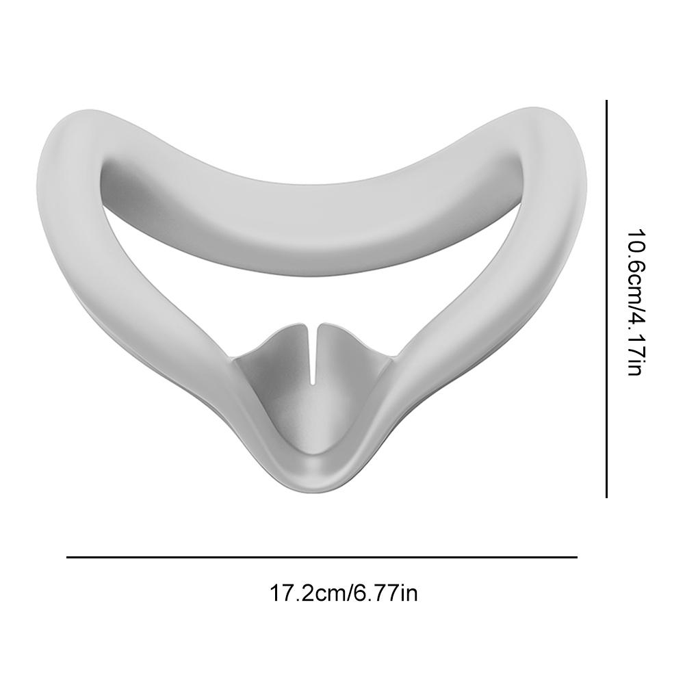 Силиконовая накладка для лица VR с носовой перегородкой против протекания Защитная накладка для глаз VR из силикона для Meta Quest 3S Аксессуары для VR