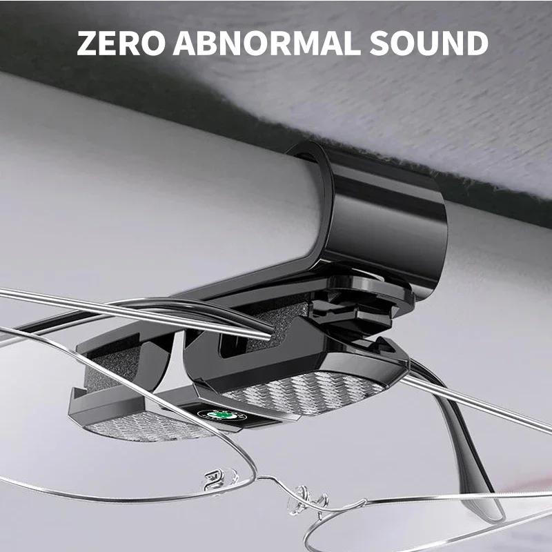 Car Glasses Clip Case Holder Car Accessories For Skoda Octavia Fabia Rapid Superb Kodiaq Scala Karoq Citigo Kamiq Roomster Enyaq WL5
