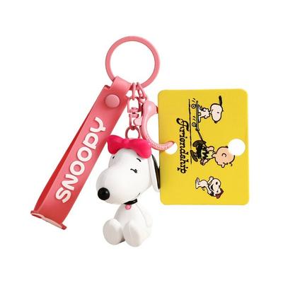 Брелок для ключей с изображением персонажа Снупи, корейский автомобильный аксессуар