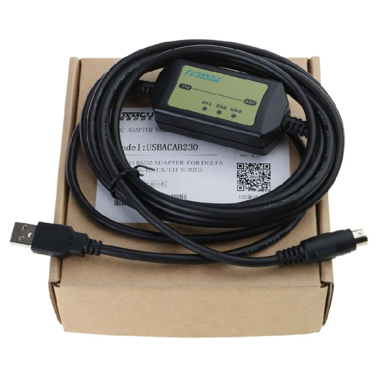 for Delta PLC Programming Cable DVP ES EX EH EC SE SV SS Series Cable USBACAB230