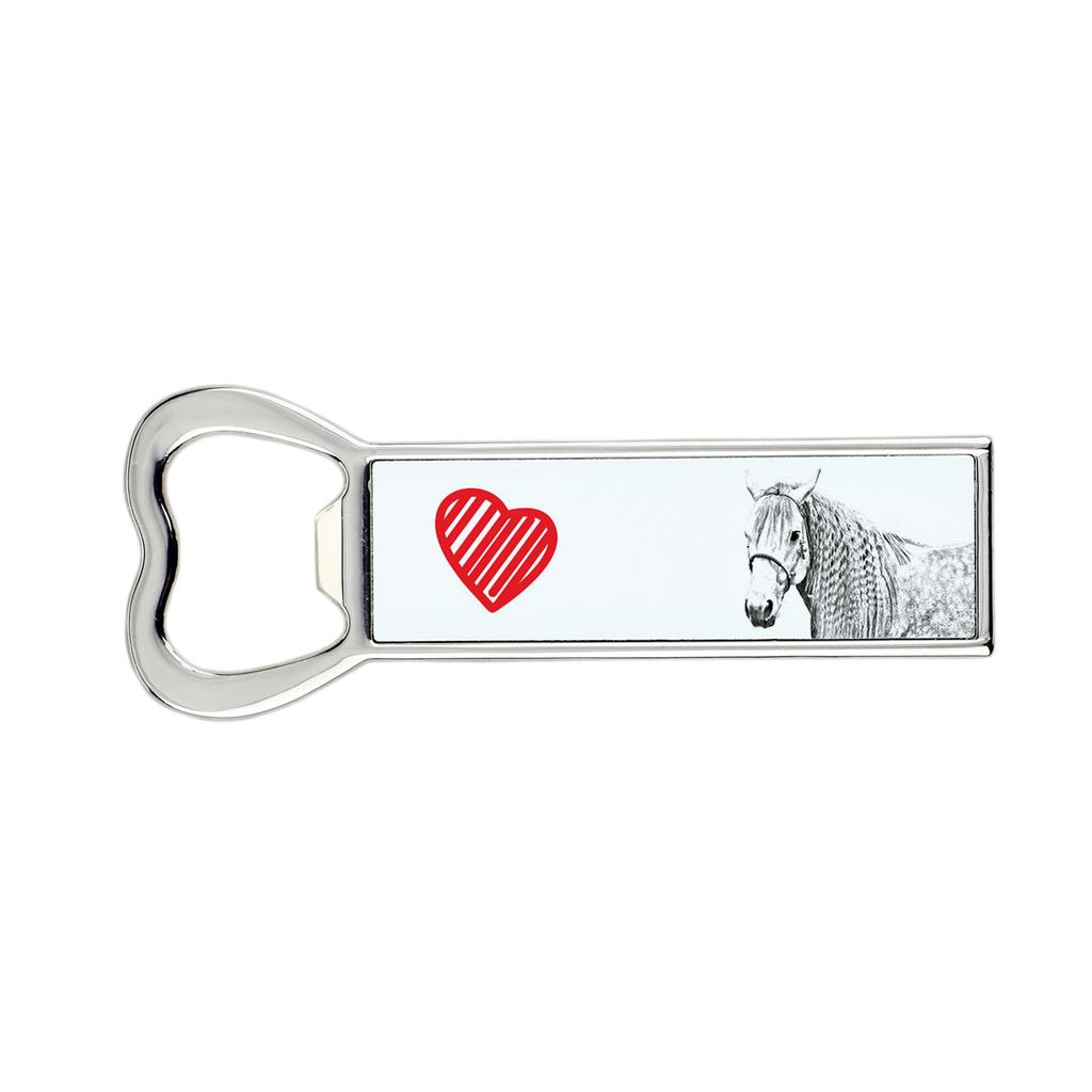 Azteca Horse – Bottle opener with a horse, personalized fridge magnet bottle opener | Art-Dog