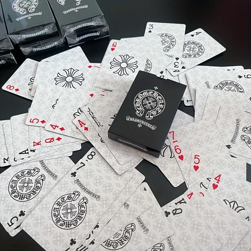 1Pc Board Game Bundle: Black Deck of Playing Cards + 80-Chip Set. Great for Family Game Nights and Parties.