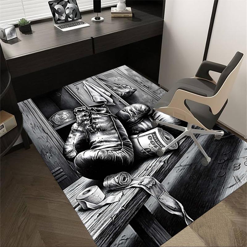 1PC Boxing Money Non-Slip Floor Carpet Compatible for Office&Living Room&Bedroom&Dining room - Soft & Pattern, Vibrant Colors-H0330
