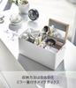 Yamazaki Makeup Box, White, Approx. W31 x D15 (including handle) x H15.5cm, Tower Design, Portable with Handle, 5453